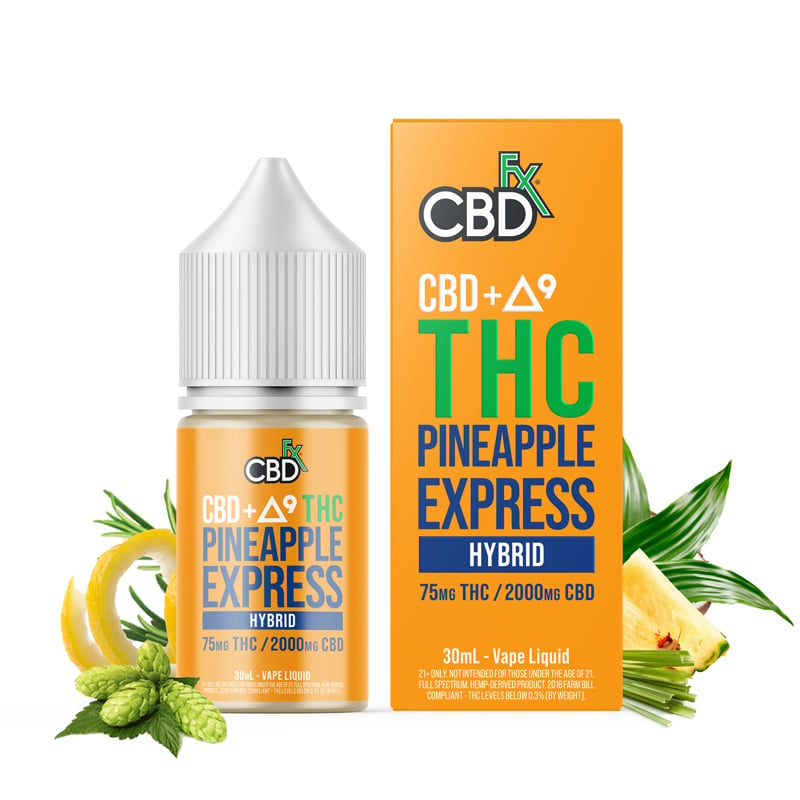 CBD and Delta-9 THC Vape Juice Pineapple Express – Hybrid logo