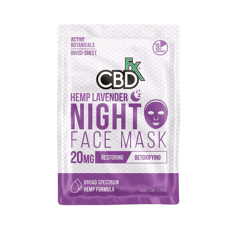 CBDfx CBD Lavender Face Mask 10 Pack Image
