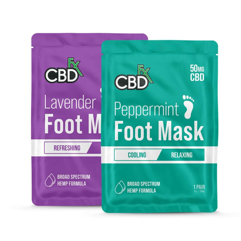 CBDfx CBD Foot Mask Lavender Peppermint 50mg Image