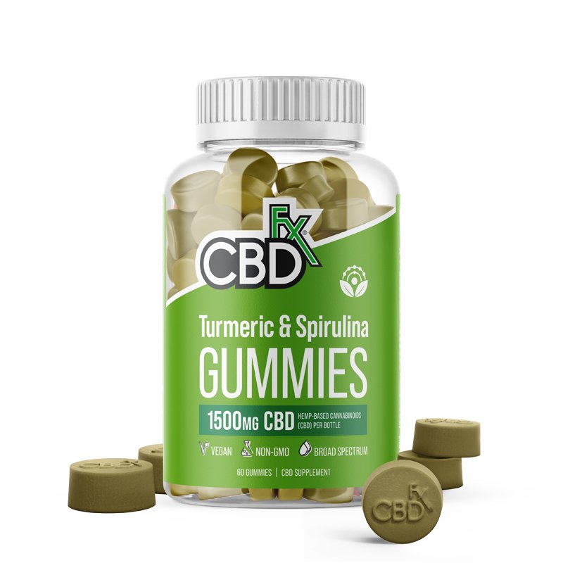 CBD Gummies with Turmeric and Spirulina 1500mg logo