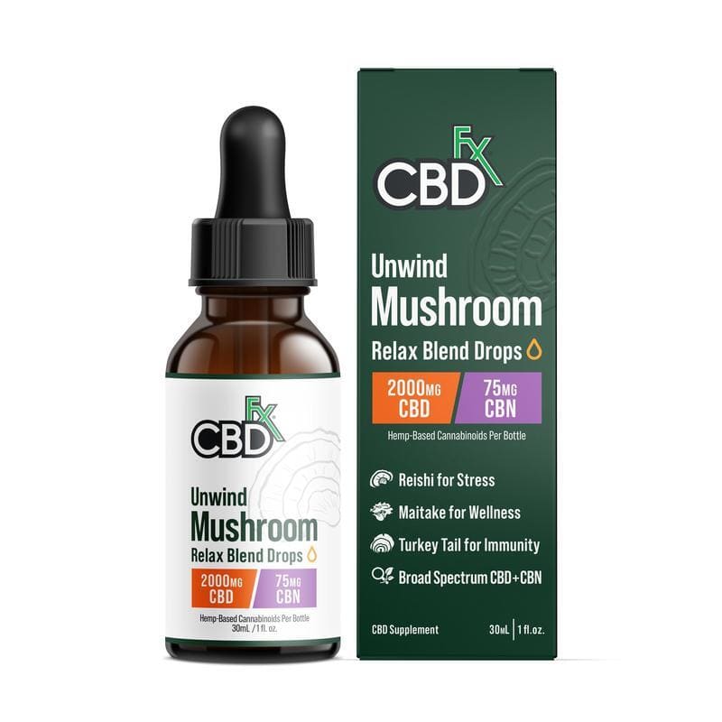 Relax Blend Mushroom Tincture + CBN + CBD logo