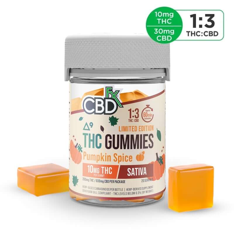 THC CBD Gummies Pumpkin Spice Sativa logo