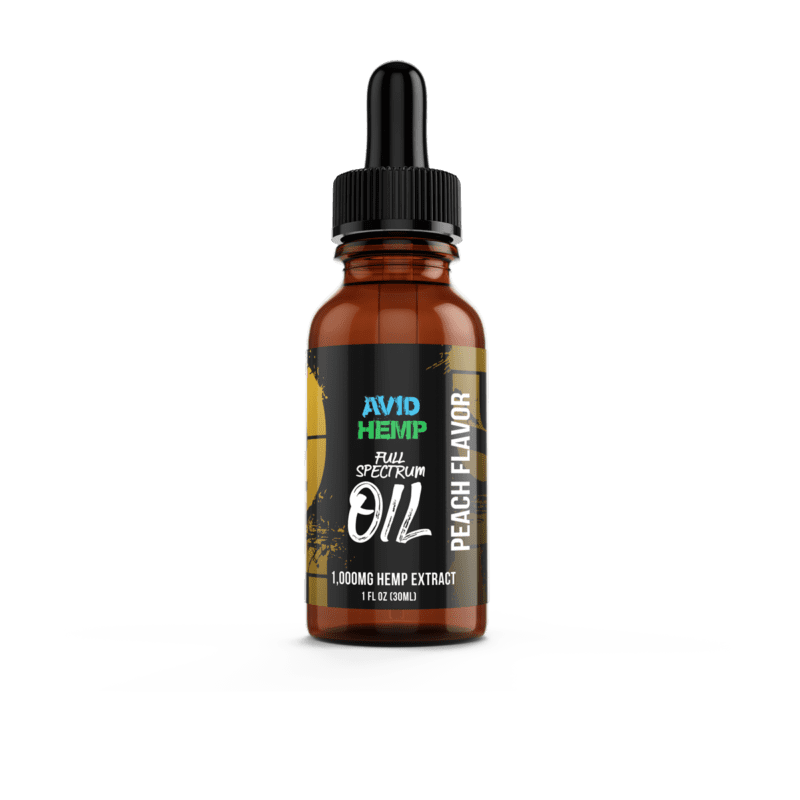 1,000mg CBD Oil Tincture Peach logo