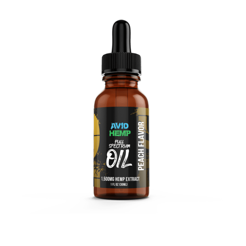 1,500mg CBD Oil Tincture Peach logo