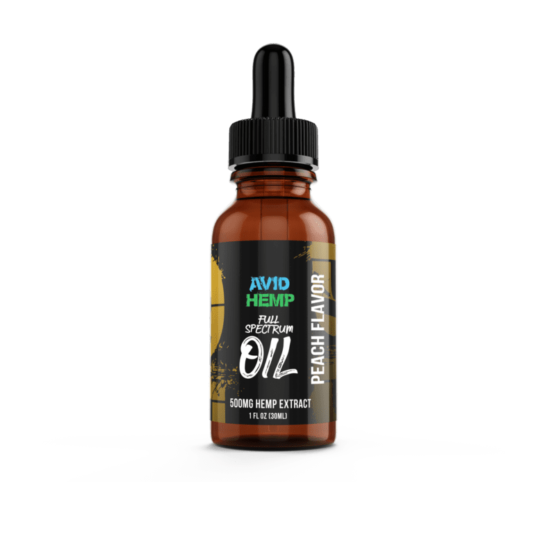 500mg CBD Oil Tincture Peach logo