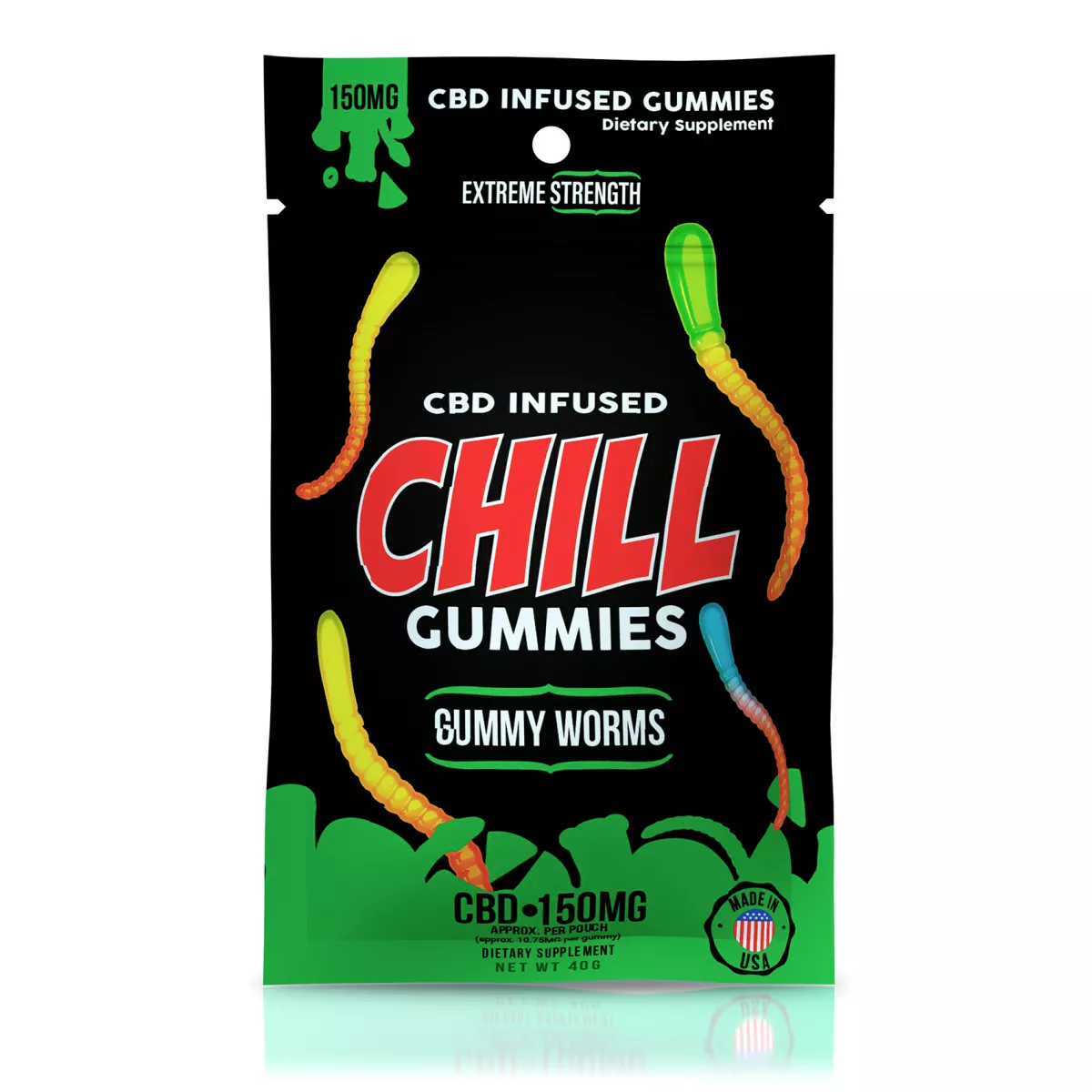 Gummies - CBD Infused Gummy Worms - 150mg logo