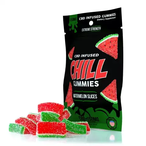 Chill Infused CBD Gummies Watermelon Slices 150mg image 2