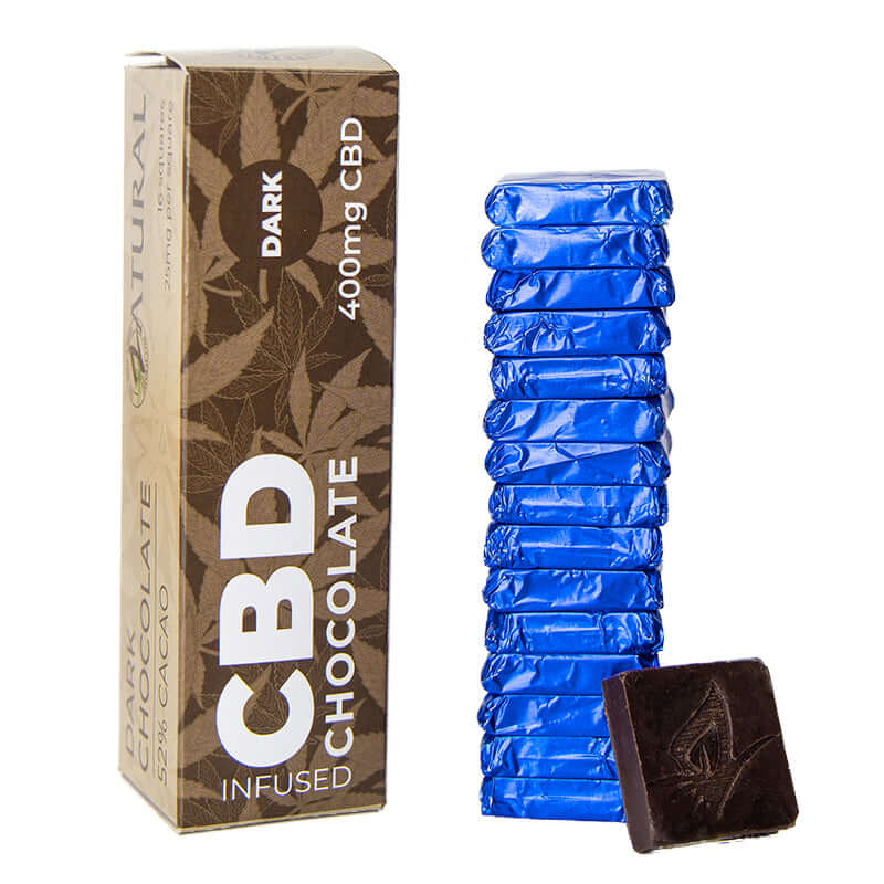 Zatural Artisan CBD Chocolate 400mg of CBD, 16 Pieces image 3