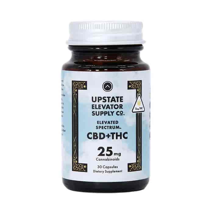 Upstate Elevator Supply Co. Elevated Spectrum™ CBD and THC capsules 750 mg image