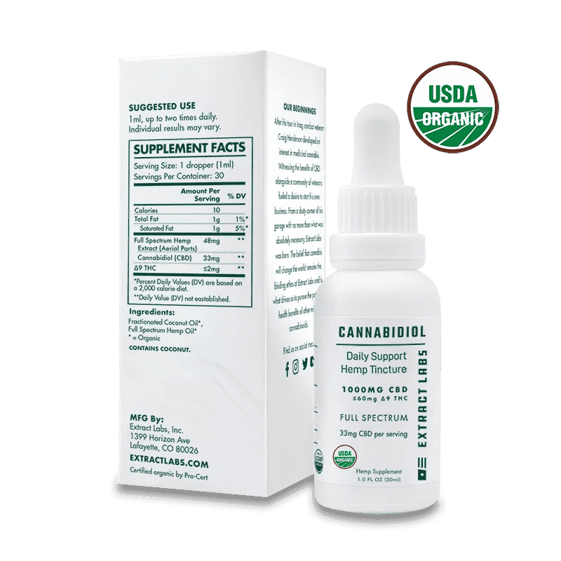 Extract Labs Daily Support CBD Tincture – Full Spectrum image2
