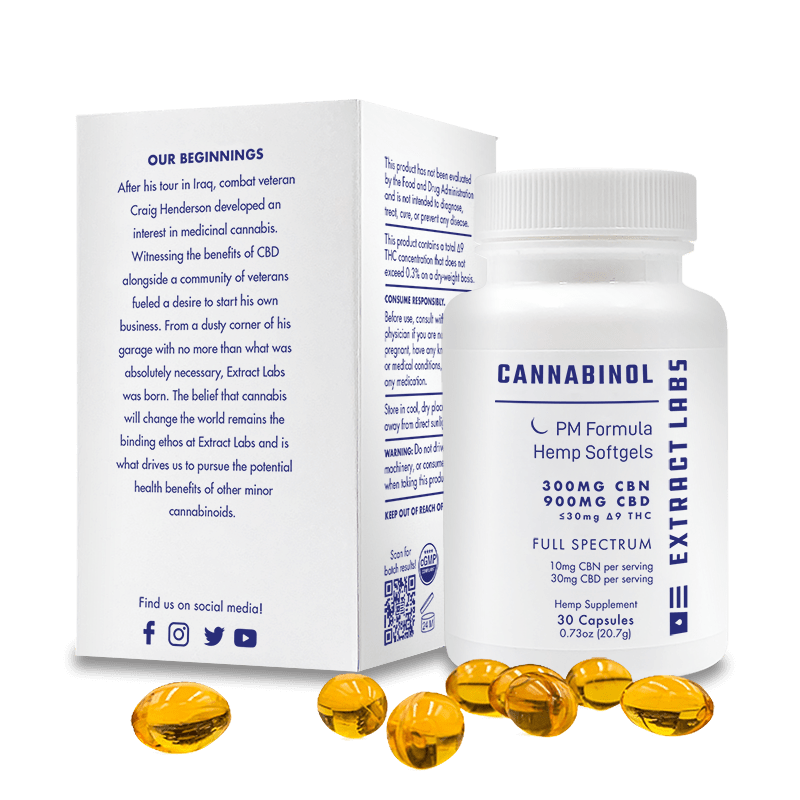 Extract Labs PM Formula CBN Softgels Full Spectrum Image_3