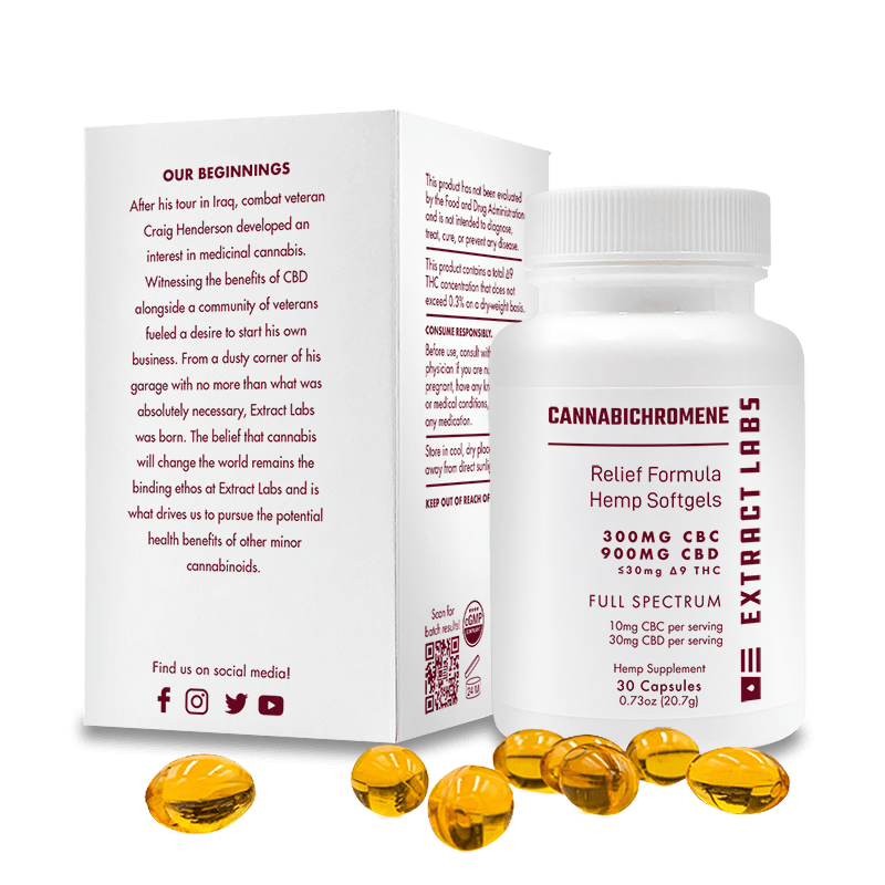 Extract Labs Relief Formula CBC Softgels Full Spectrum Image_3