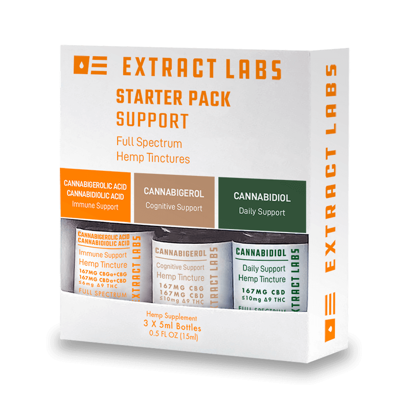 Extract Labs CBD Oil Samples Support Starter Pack Full Spectrum 500 mg image