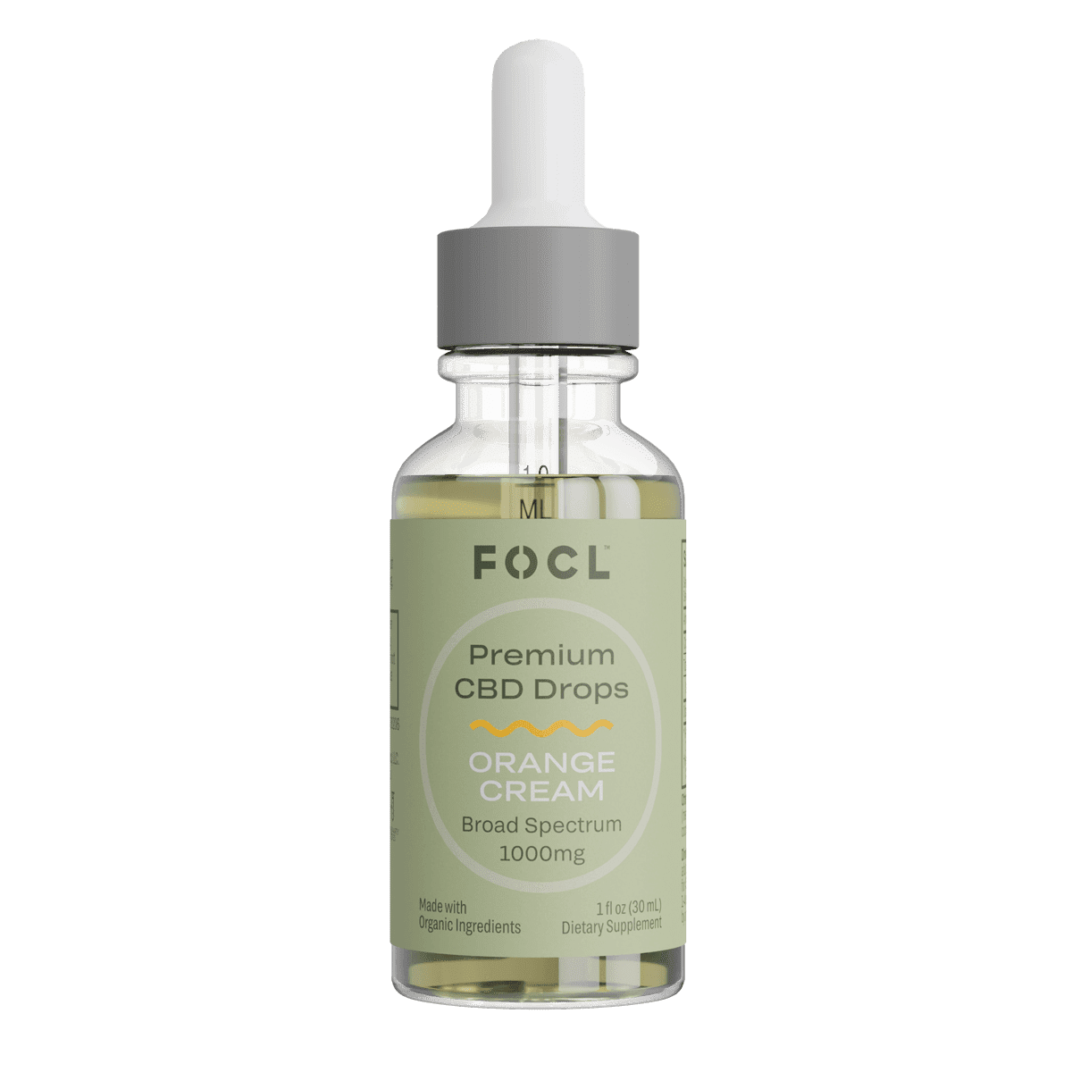 Focl CBD Drops - 1000mg (Orange Cream) image1