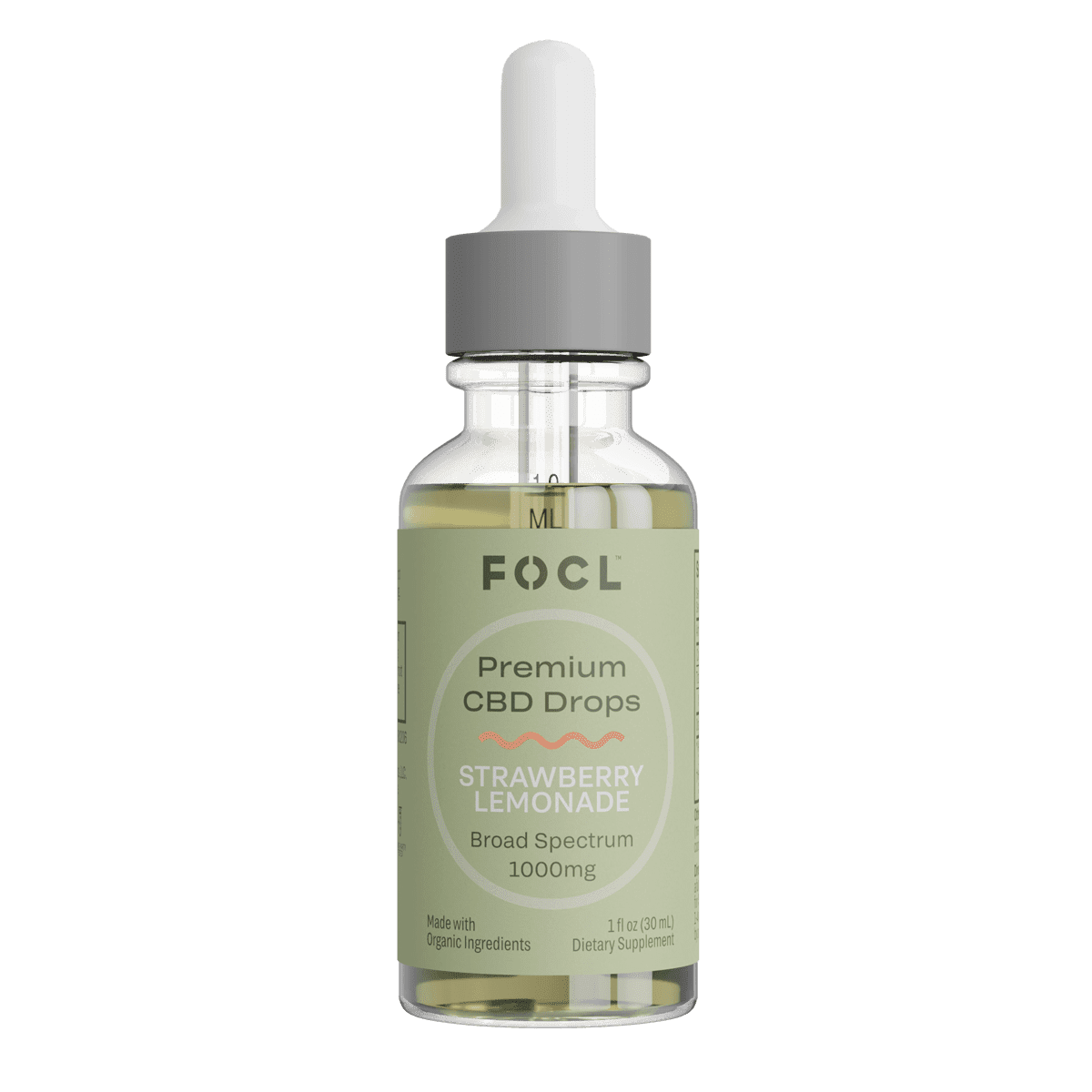 Focl CBD Drops - 1000mg (Strawberry Lemonade) image1