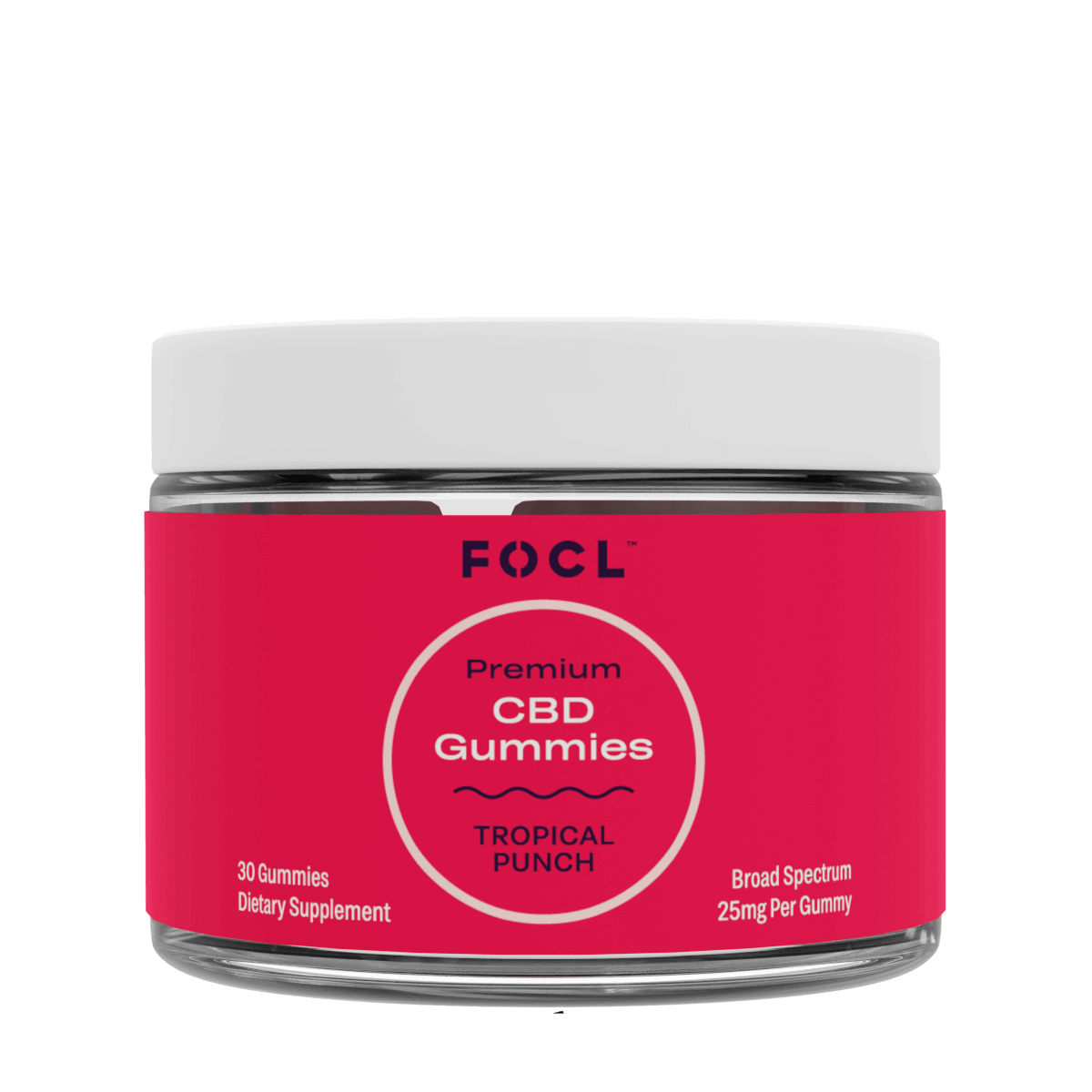 FOCL Premium CBD Gummies Tropical Punch