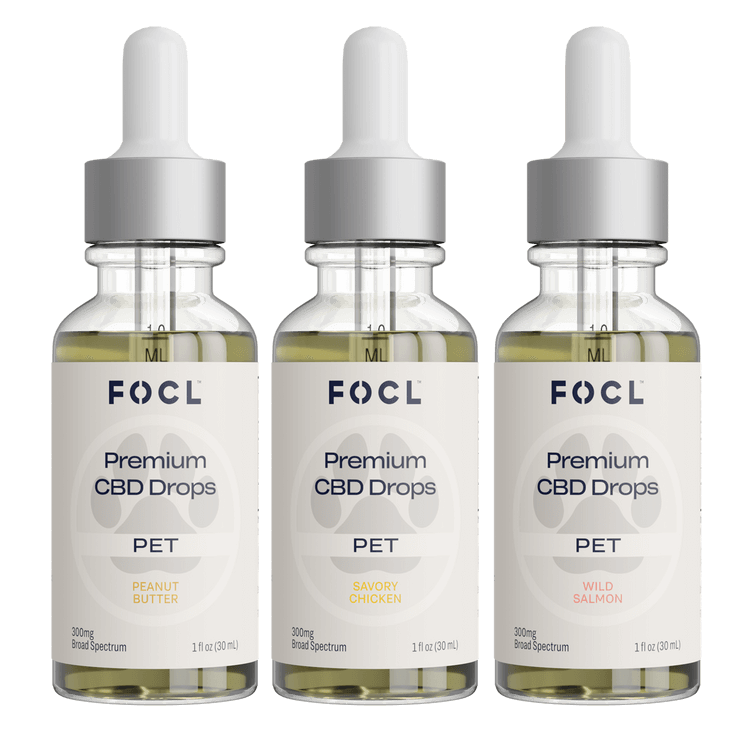 FOCL Pet CBD Drops Variety Pack 300 mg Image