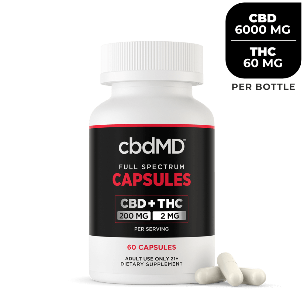 CbdMD Full Spectrum CBD Capsules 6000 mg Image