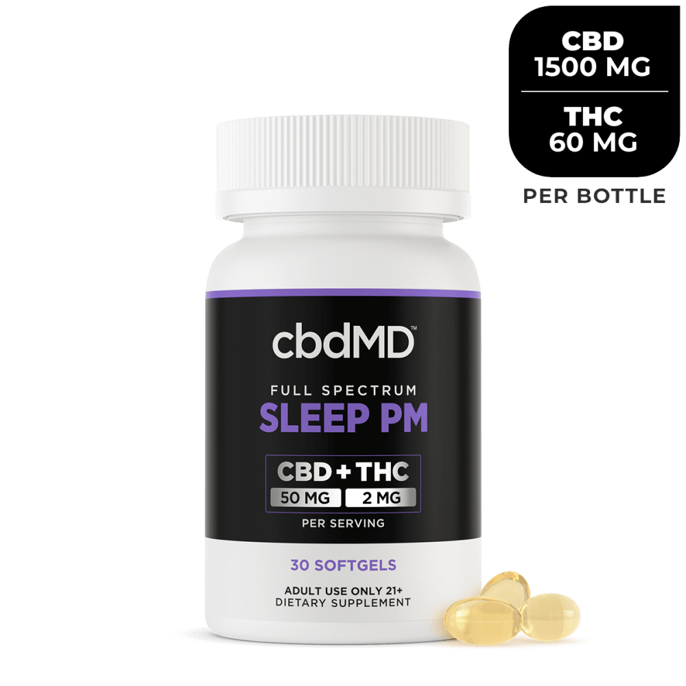 CbdMD CBD Softgels Sleep PM 1500 mg Image