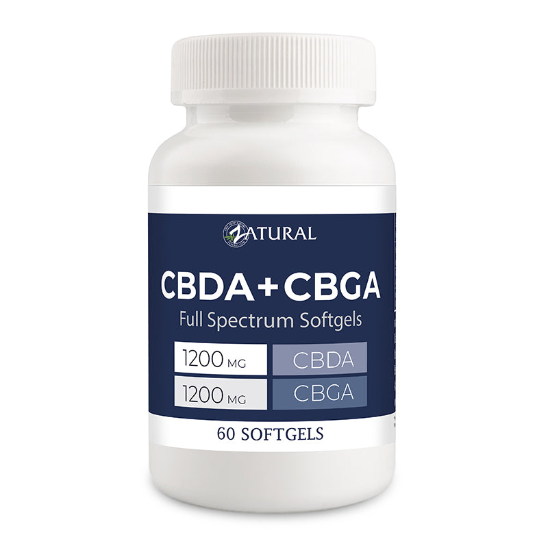 Zatural CBDA and CBGA Softgels Full Spectrum CBD