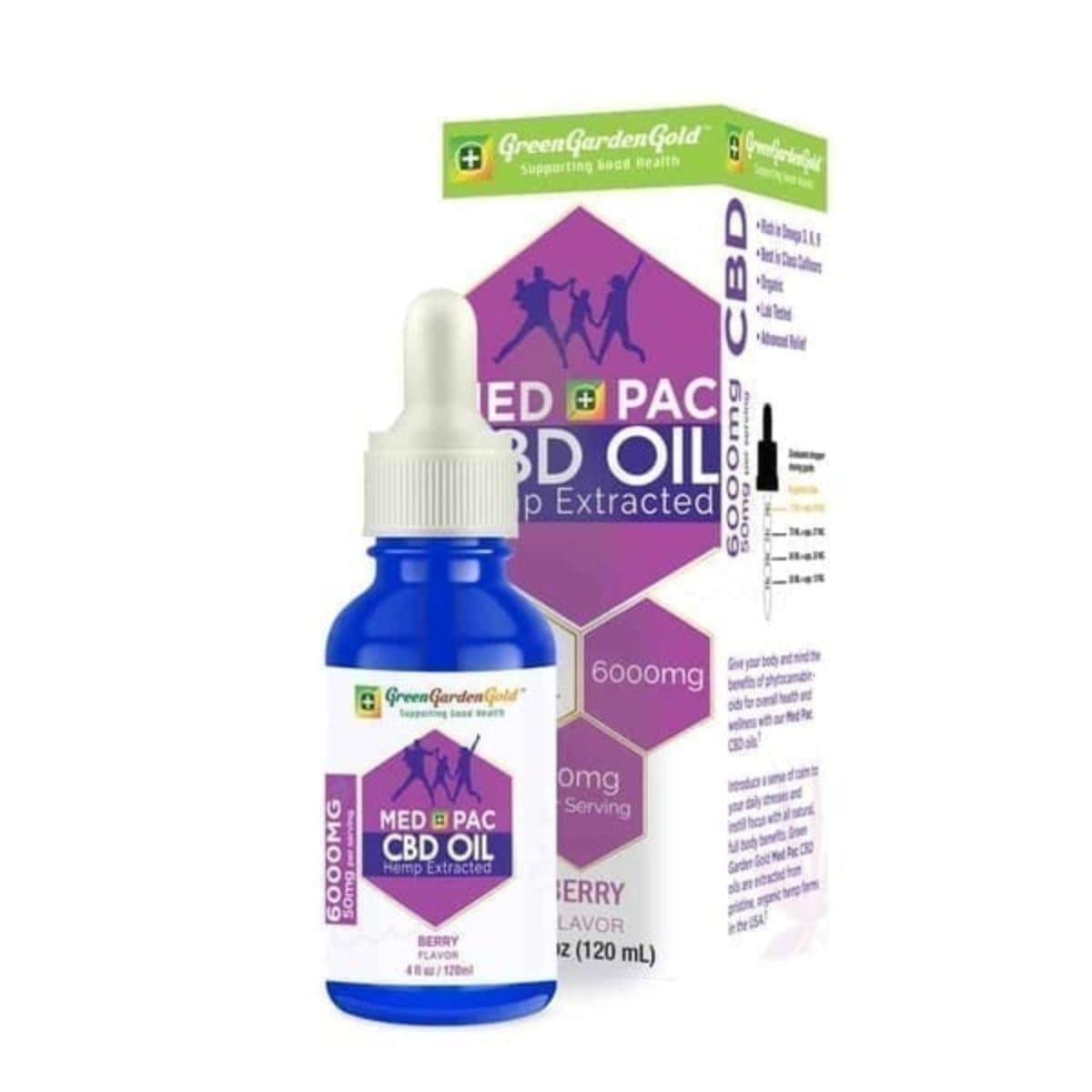 Med Pac Hemp Oil Berry Flavor CBD 450mg - 6,000mg logo