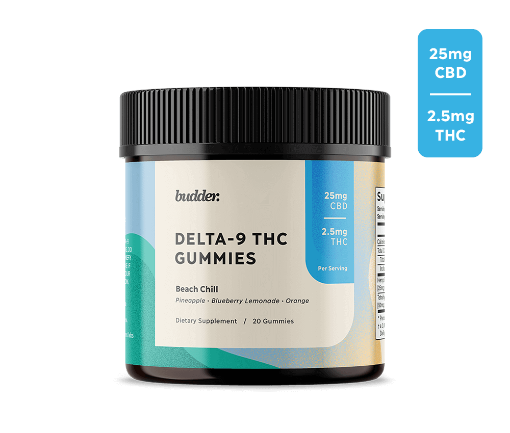 Joy Organics Full Spectrum CBD Gummies with THC - Beach Chill 500 mg image