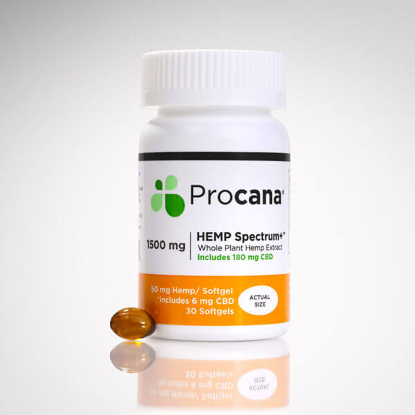 Procana Hemp Spectrum Capsules 180 mg Image