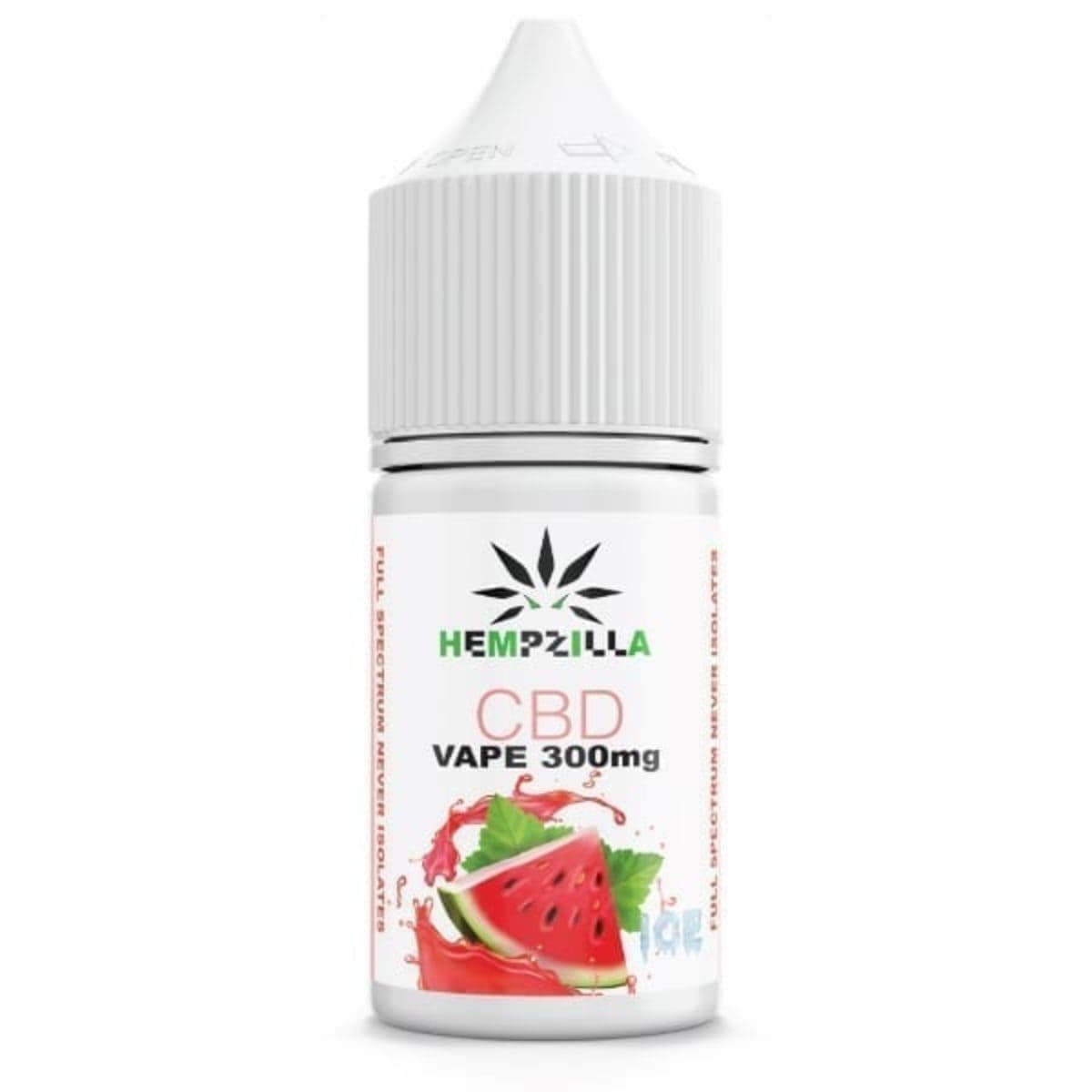 Hempzilla CBD Vape Juice 30ml - 300mg - Watermelon Ice image1
