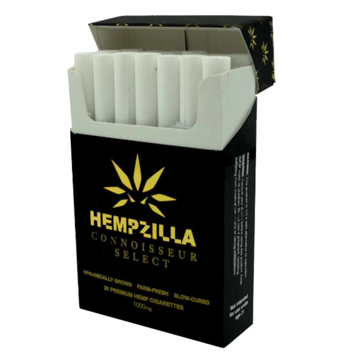 Hempzilla CBD Hemp Cigarettes (20 per pack), 1000mg CBD