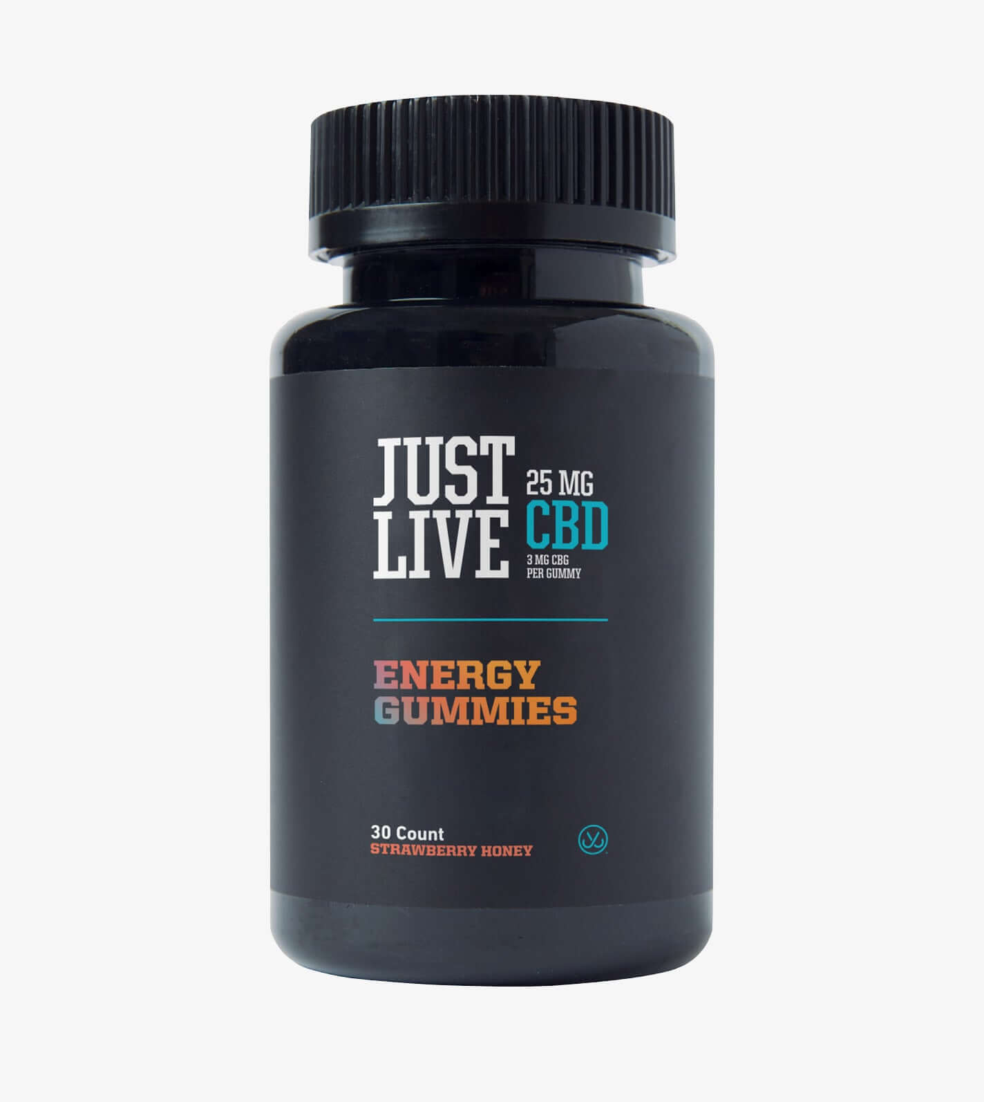 Just Live Energy CBD Gummies - Strawberry Honey, 30ct