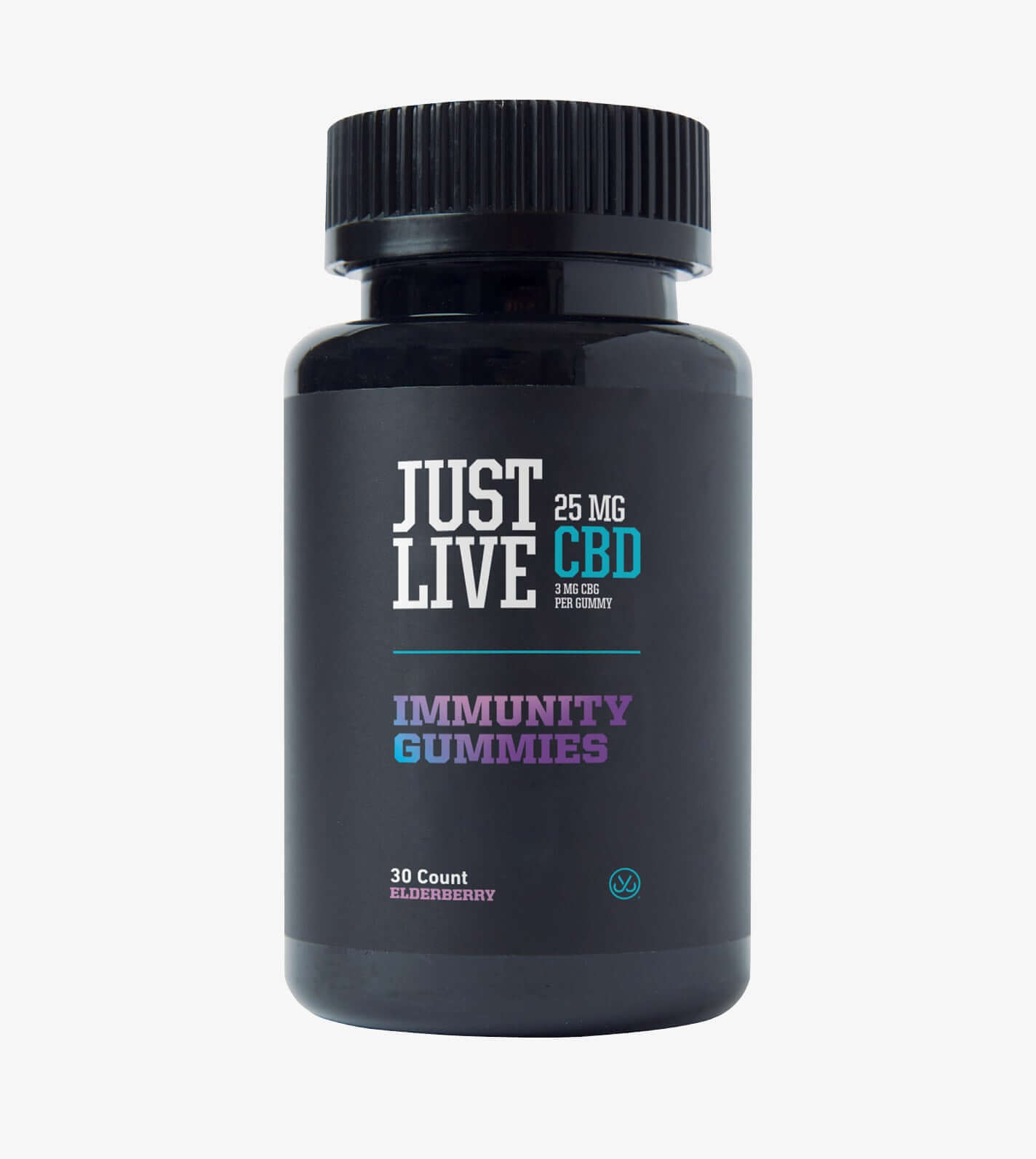 Just Live Immunity CBD Gummies - Elderberry, 30ct