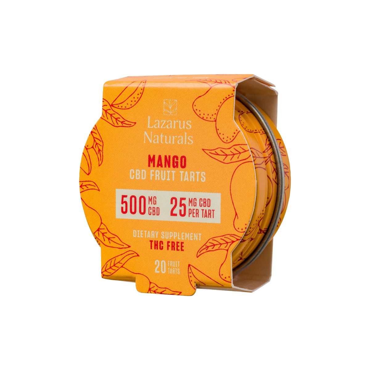 CBD Fruit Tarts Mango, 500mg - 1500mg logo