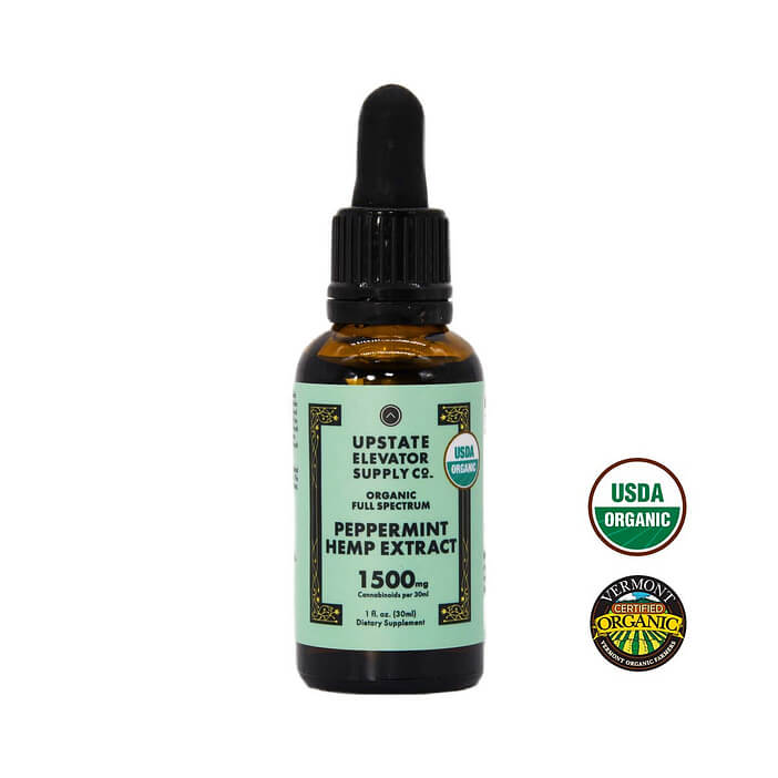 Upstate Elevator Supply Co. Organic Peppermint Hemp Extract 1500 mg image