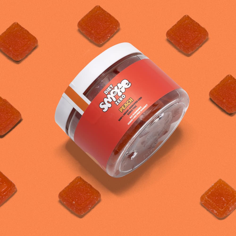 Diet Smoke Gummies Peach logo