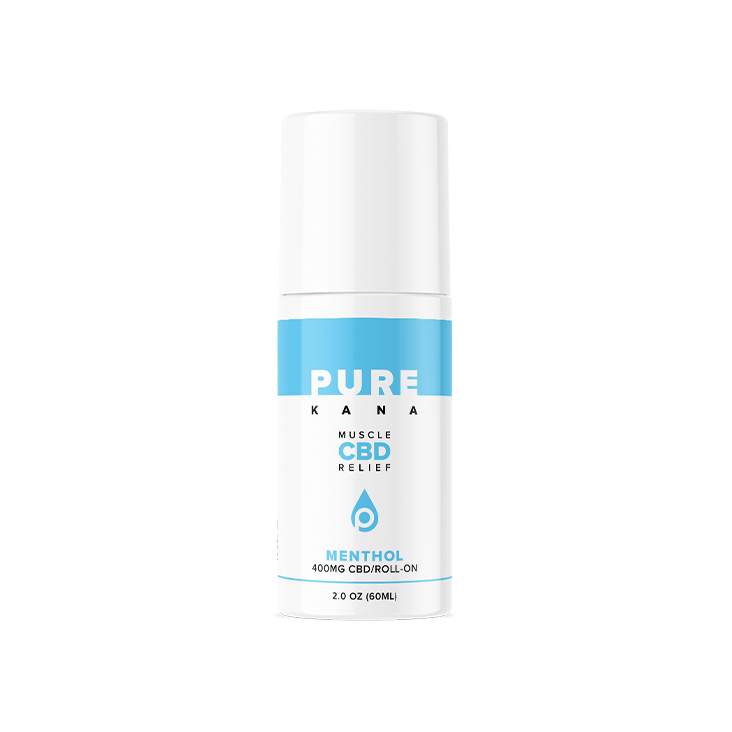 PureKana 400 mg CBD Muscle Rub Roll-On Gel - Menthol