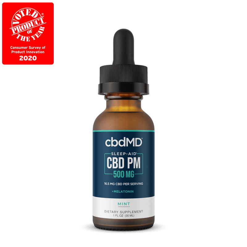 CBD PM for Sleep - Mint - 500 mg - 30 mL logo