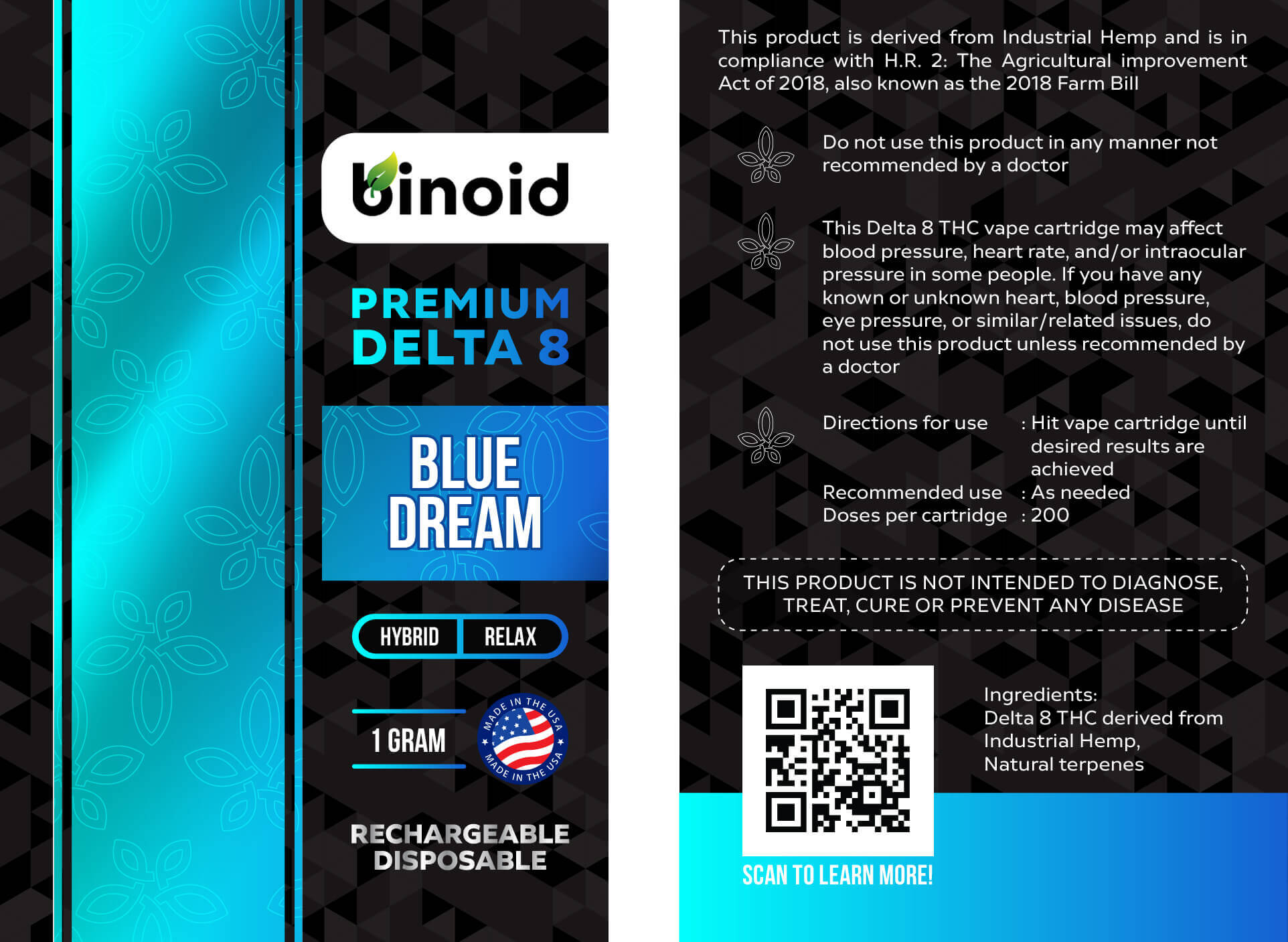 Binoid Delta 8 THC Rechargeable Disposable Vape image_2