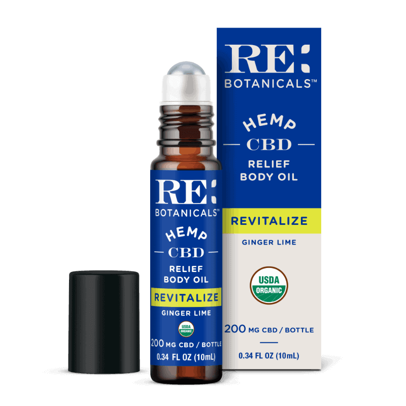 Re Botanicals Relief Body Oil Ginger Lime 200 mg image