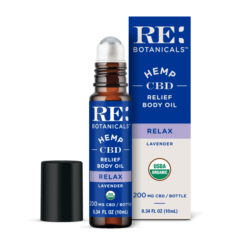 Re Botanicals Relief Body Oil Lavender 200 mg image