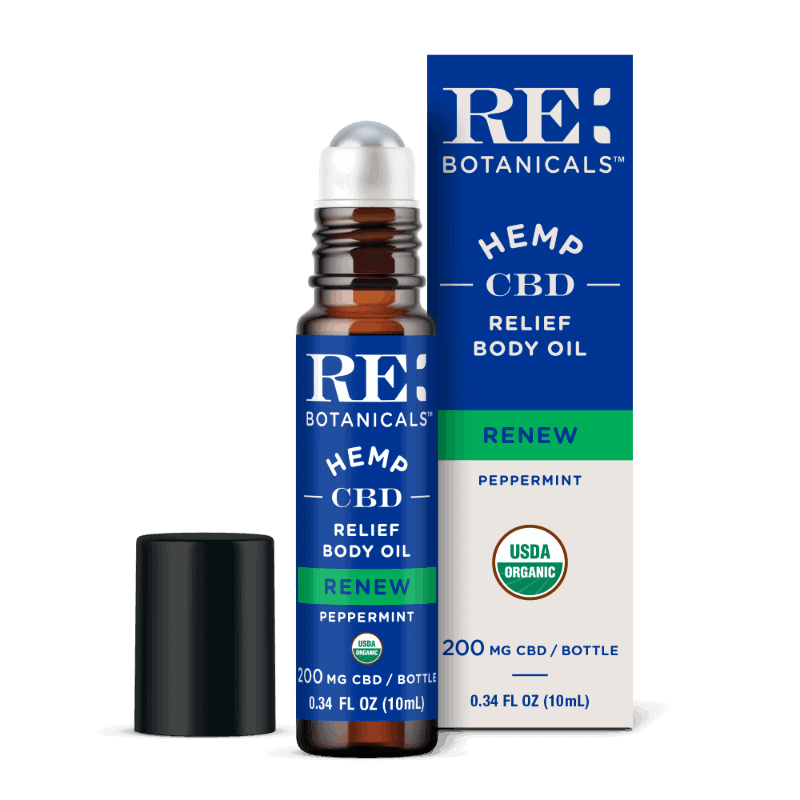 Re Botanicals Relief Body Oil Peppermint 200 mg image