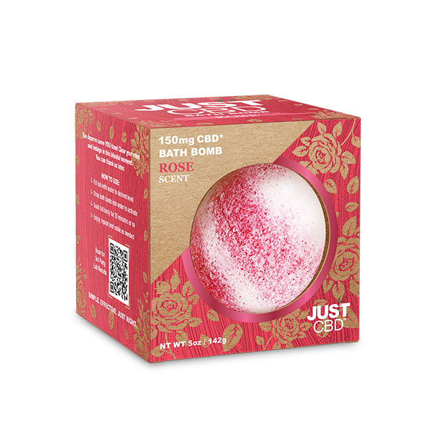 CBD Bath - Rose Bath Bomb - 150mg logo