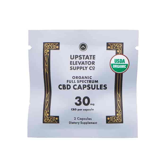 Upstate Elevator Supply Co. Organic Full Spectrum CBD Capsules 60 mg image