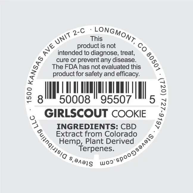 Girl Scout Cookies CBD Shatter | Fine Hemp Dabs image_2