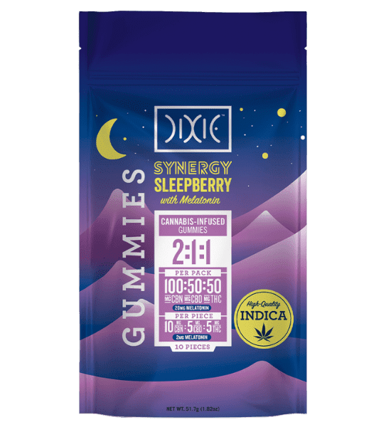 Dixie SYNERGY Sleepberry 2:1:1 CBN:CBD:THC Gummies image1
