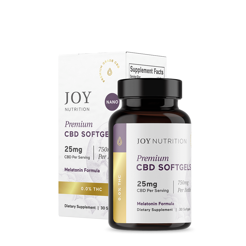 Joy Organics Broad Spectrum CBD Softgels with Melatonin and CBN for Sleep 750 mg image