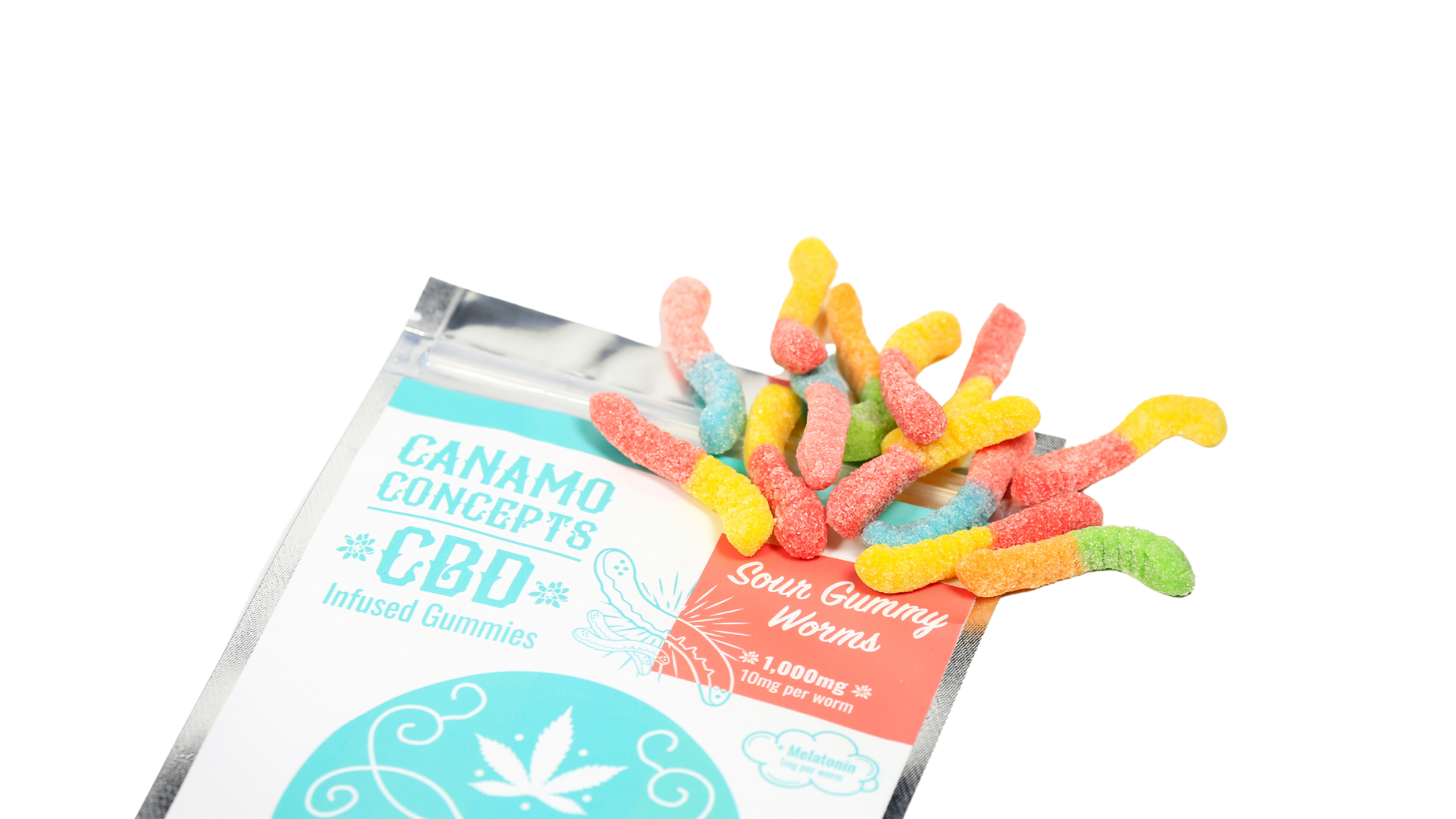 Gummies – 1000mg, Sour Worms logo