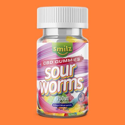 Sour Worms CBD Gummies - 750mg logo