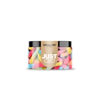 CBD Gummies 250mg Jar Sour Worms logo