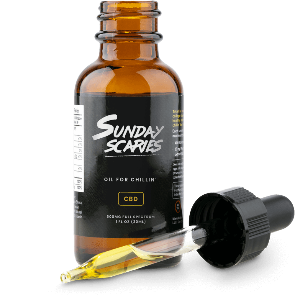 Sunday Scaries CBD Oil with Vitamins B12 and D3 500 mg image