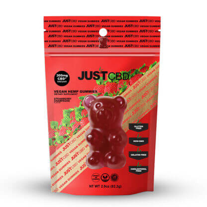 JustCBD Strawberry Champagne Vegan CBD Gummies 300mg